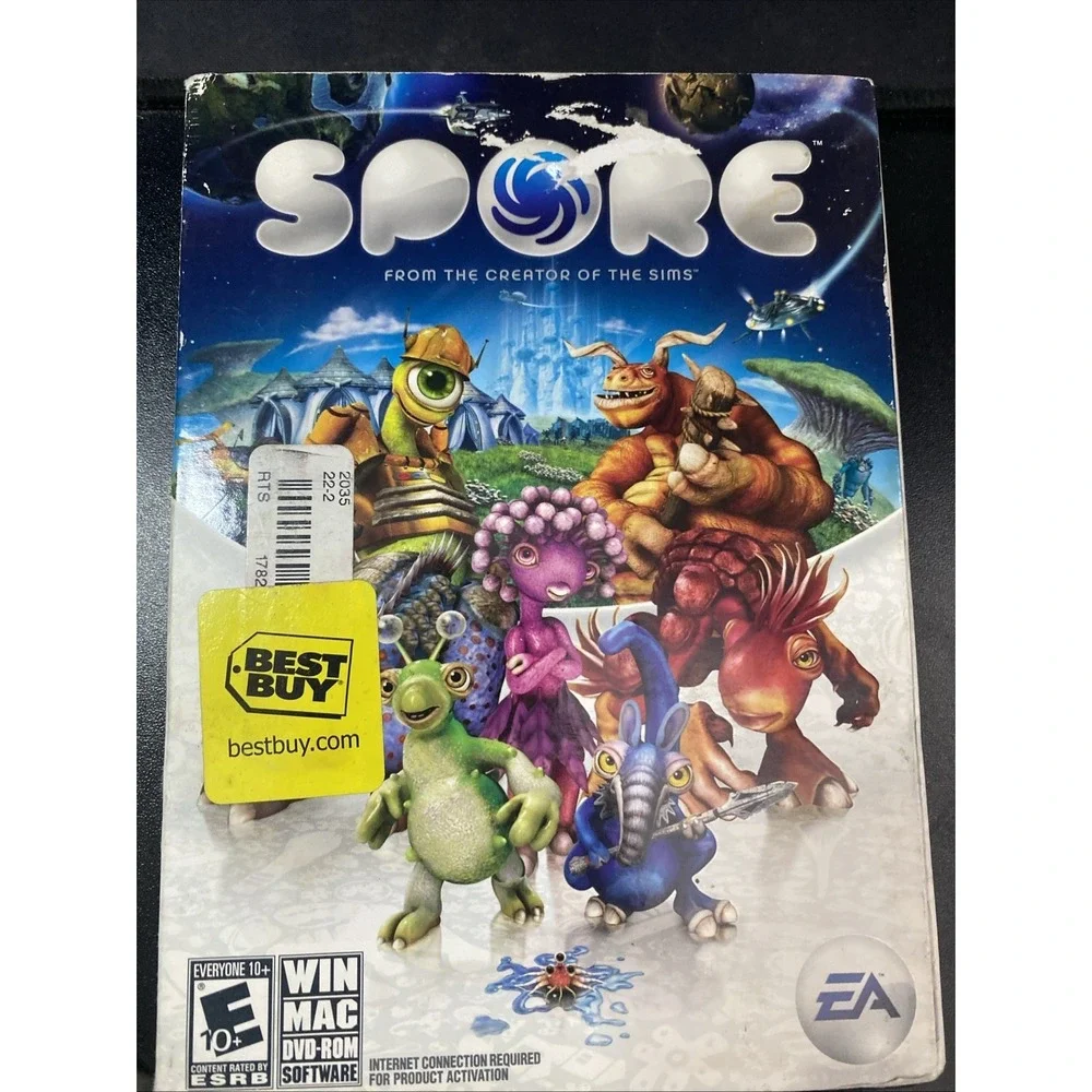 Spore (Windows, 2008) Original PC Game Complete In Box Win/Mac/DVD-Rom Rated E